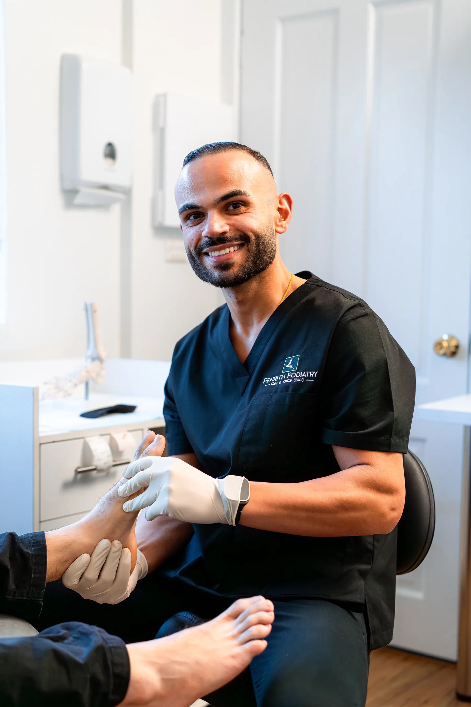 Penrith Podiatry clinician treating a patient at the clinic